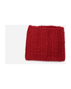 Red Knit Neck Warmer