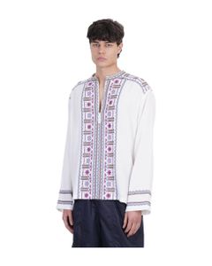 Cikariah Shirt In White Linen