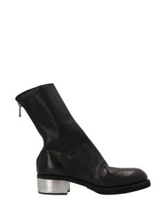 Guidi Contrast Heel Ankle Boots