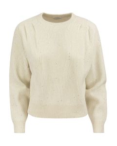 Sequined cashmere wool sweater