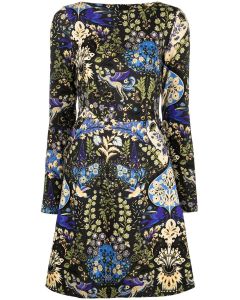 Etro One Wave All-Over Print Mini Dress