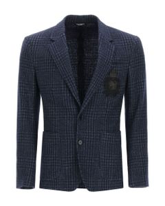 Tailored Blazer In Tartan Wool
