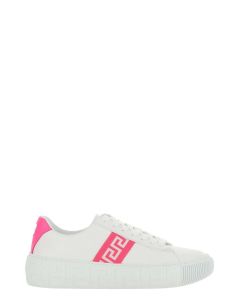 Versace Greca-Print Lace Up Sneakers