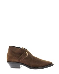 Tod's Metal-Strap Tapered-Toe Boots