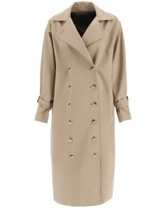 Totême Signature Double-Breasted Trench Coat