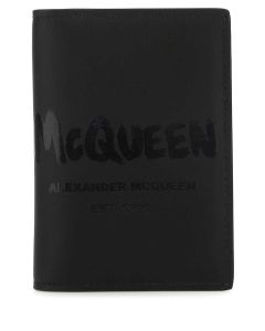 Alexander McQueen Graffiti Printed Bi-Fold Wallet