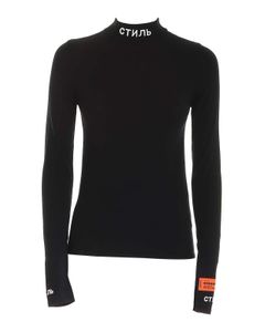 СТИЛЬ knitted T-shirt in black