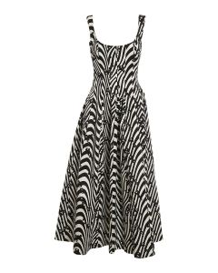 Zebra-striped dress