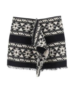 Isabel Marant Étoile Geometric-Jacquard Knitted Skirt