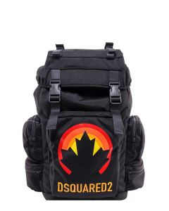 Dsquared2 Graphic Printed Buckled Backpack
