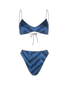 Blue Safari Bra 90s Bikini