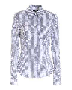 Striped shirt in white and blue