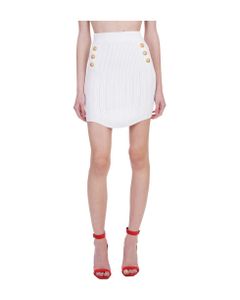 Skirt In White Viscose