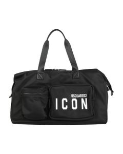 Duffle Bag With Icon Print