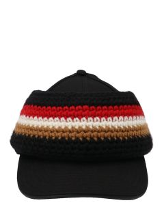 Burberry Curved Peak Knitted Baseball Hat