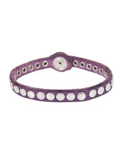Purple Leather Bracelet