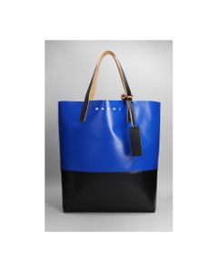 Tote In Blue Leather