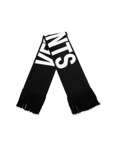 Vetements Logo Intarsia-Knitted Fringed Scarf