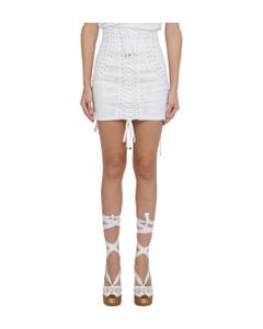 Dolce & Gabbana White Corset Skirt