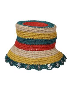 Paco Rabanne Striped Bucket Hat