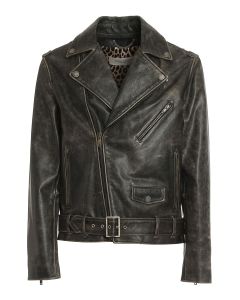 Golden leather jacket