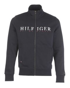 Tommy Hilfiger Logo Embroidered Zip-Up Jacket