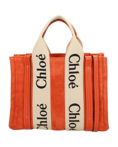 Woody Tote In Orange Leather
