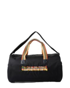 Lanvin Logo Embroidered Duffle Bag