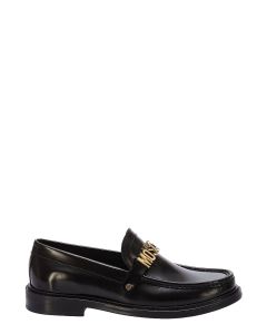 Moschino Lettering Logo Slip-On Loafers