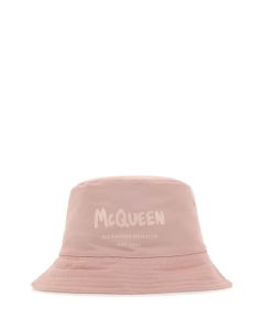 Alexander McQueen Logo Patch Bucket Hat