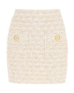 Tweed Mini Skirt With Lurex
