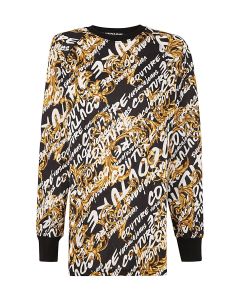 Versace Jeans Couture Barocco Printed Crewneck Dress