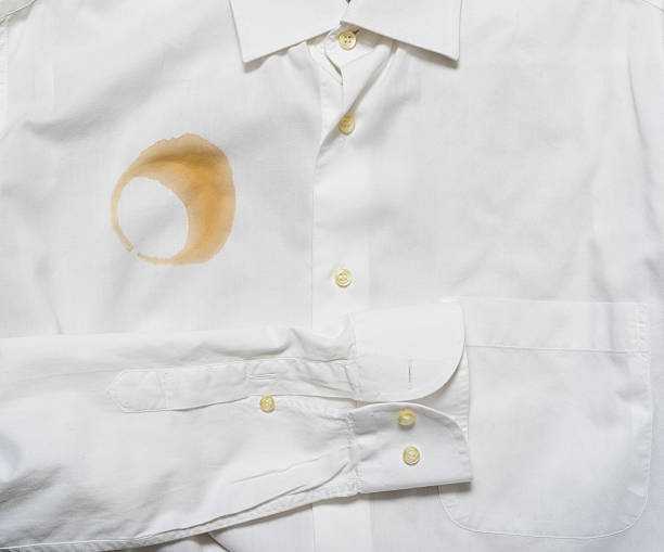visual representation of coffee stain on clothes