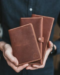 Various sizes of leather wallets