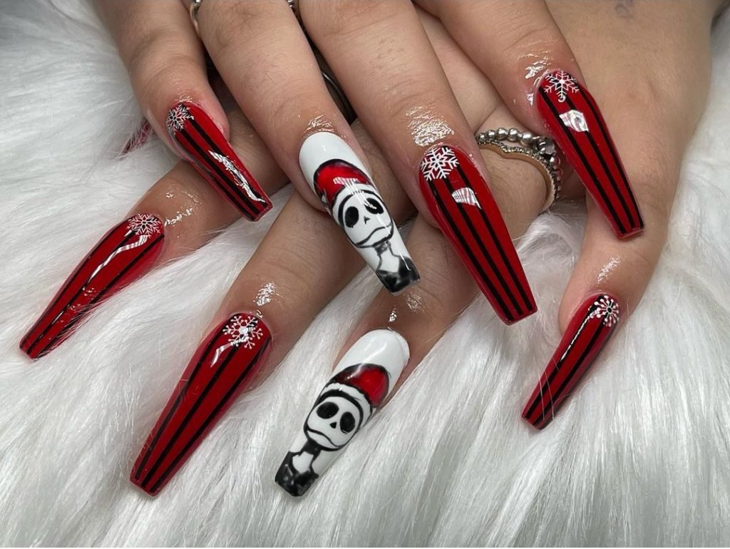 Halloween Style Coffin Nails