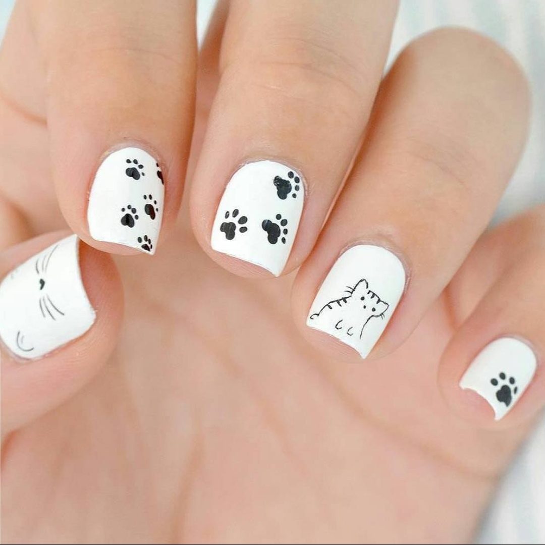 EASY COW PRINT NAIL ART | cow nail art design compilation - YouTube