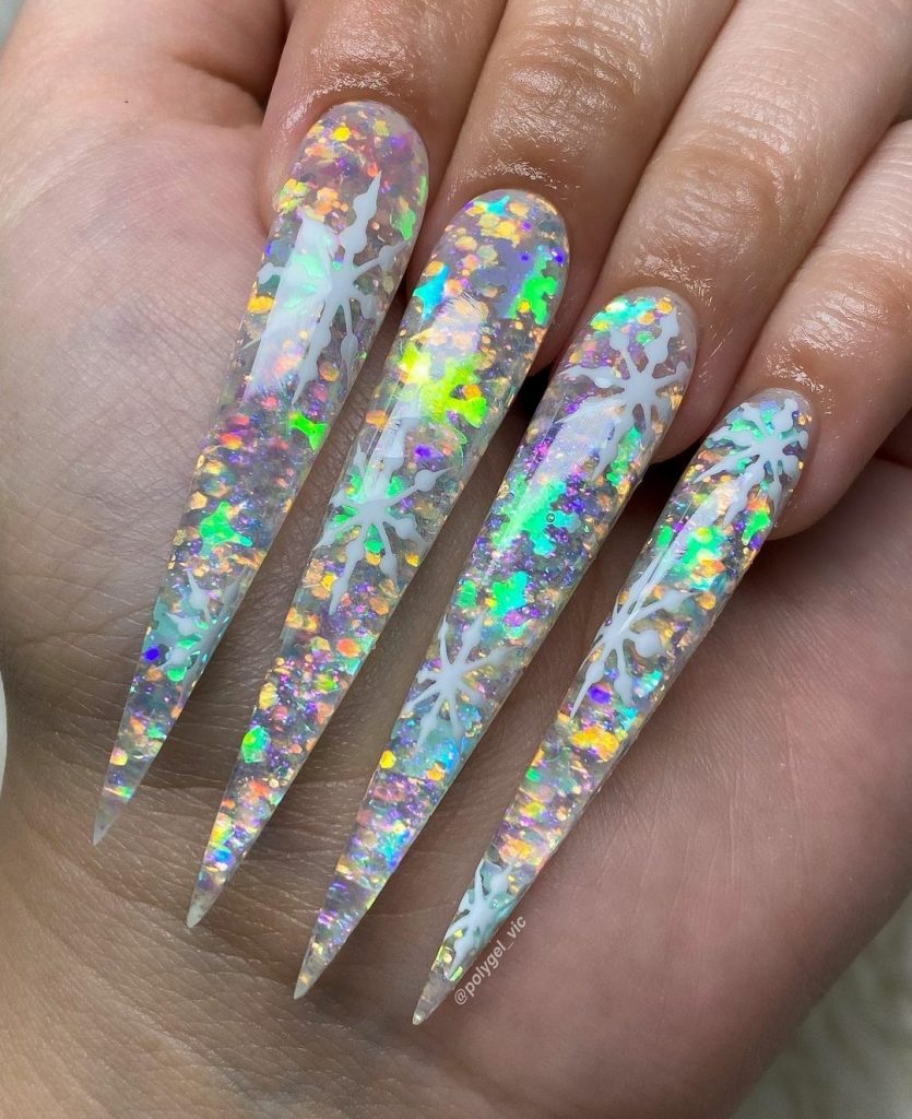 gel nail stiletto extensions 