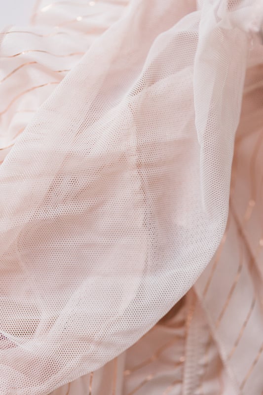 Pink chiffon fabric