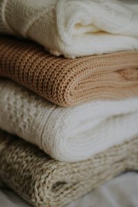 A pile of woolen clothes
