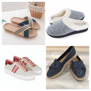 Various types of comfortable shoes for older women