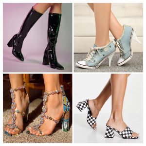 Various types of heels
