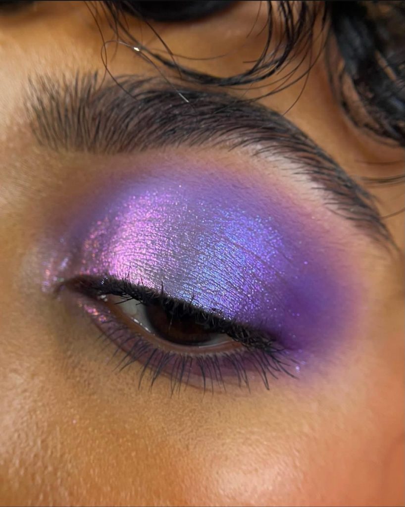 Shimmery violet eyes