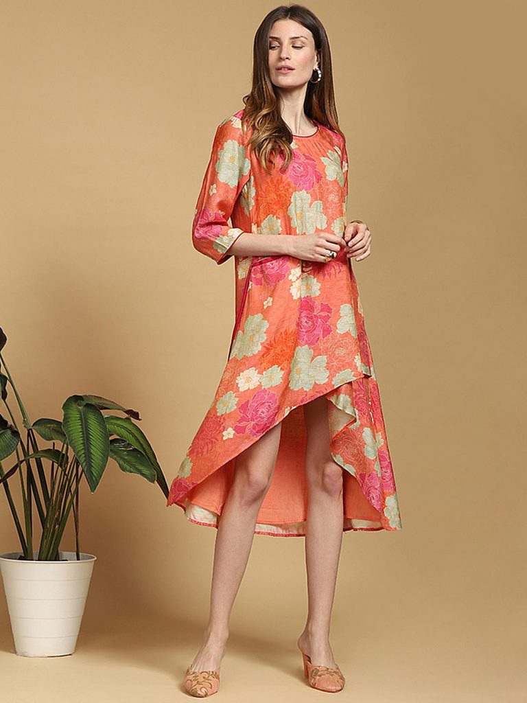 Floral tunic dress