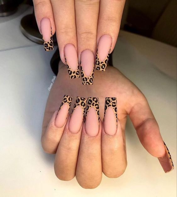 Complete your wild style with a leopard-inspired manicure.
