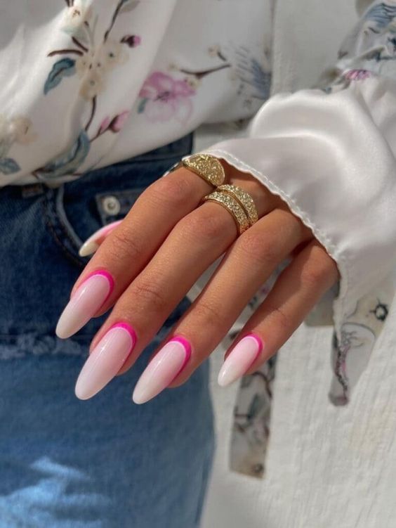 Create a style statement with innovative reverse manicure technique.