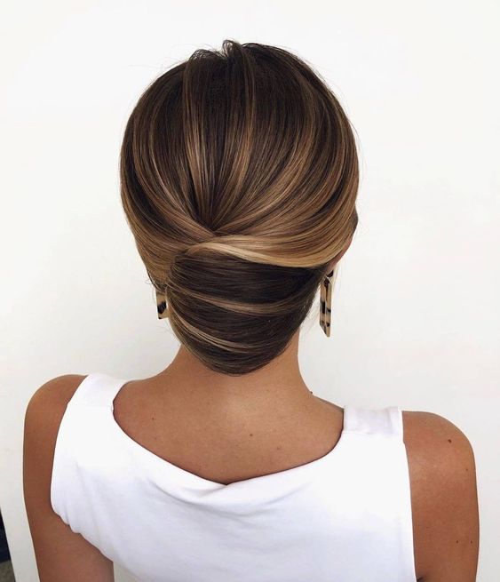 Classic French twist, timeless and refined.