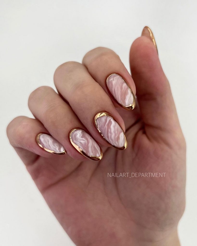 55 Trendy Pink Marble Nails You Will Love | Nägel, Nägel machen lassen,  Nägel inspiration