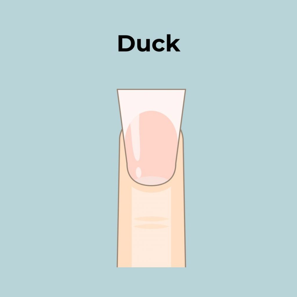 duck nail shape