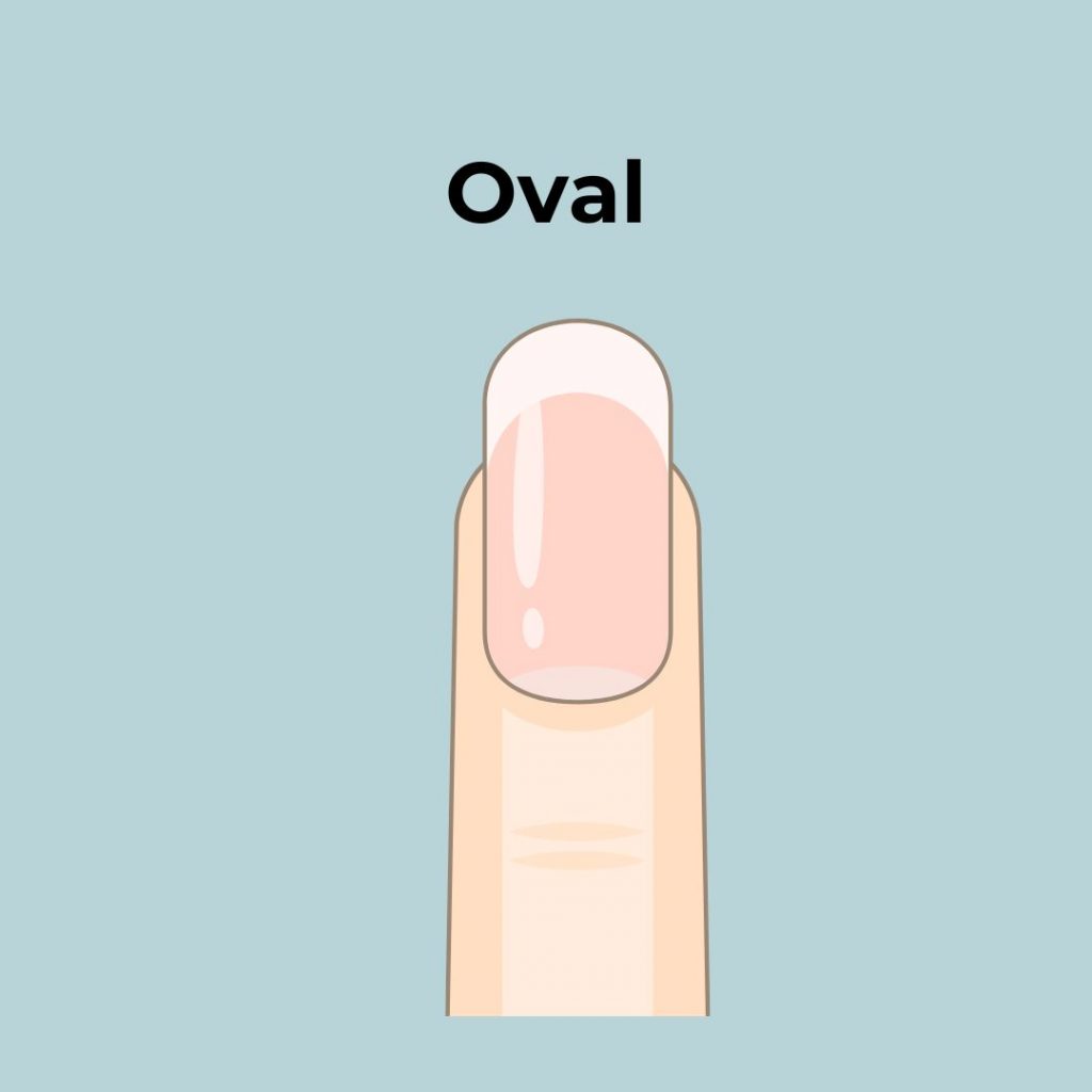 oval nail shape