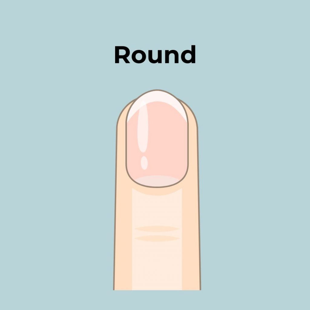 round nail shape